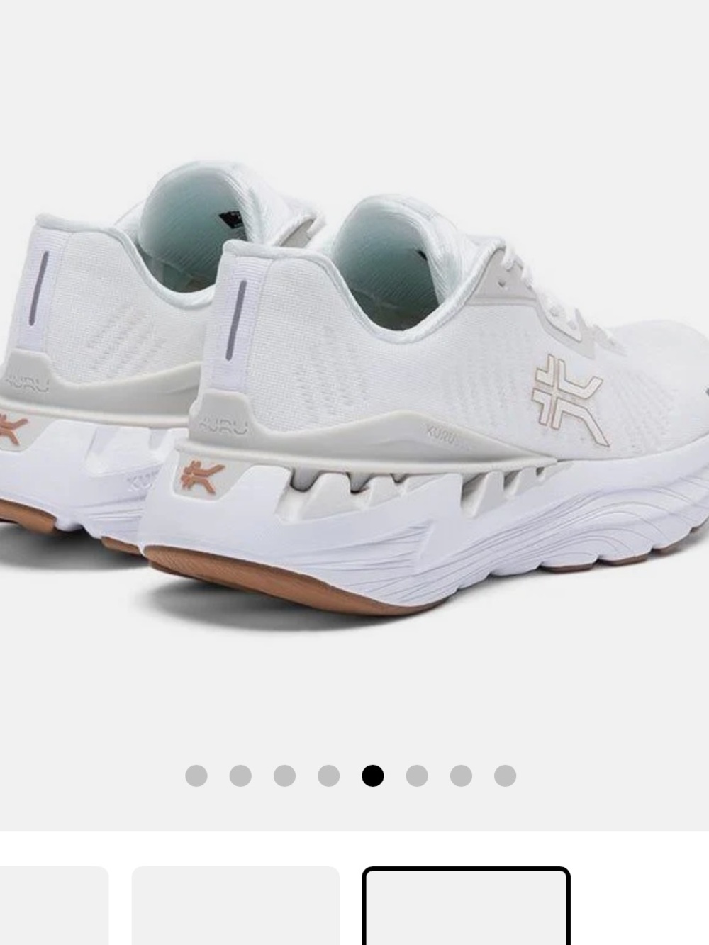 KURU Women’s Triple Max Running Shoe — White with Tan Accent NWOT - Picture 3 of 12